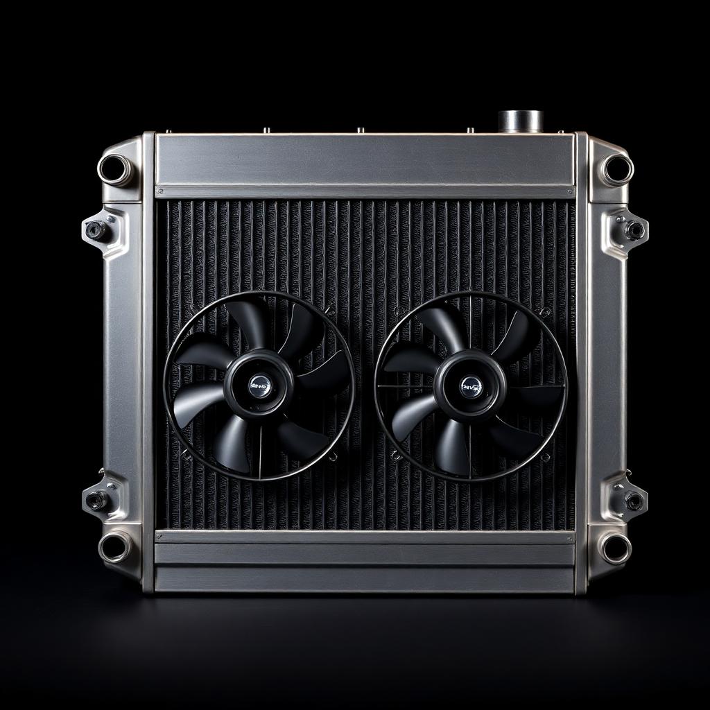 Dual-Pass Aluminum Radiator + Fans